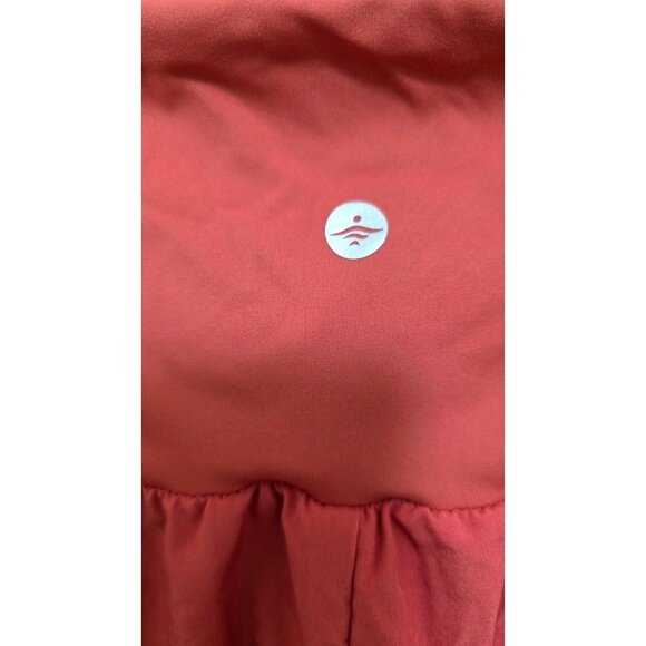 Halara High-Waisted Hiking Camping Coral Red Crop Pants Crossover Waistband & Si - Picture 4 of 8